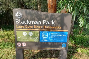Bushwalk information sign