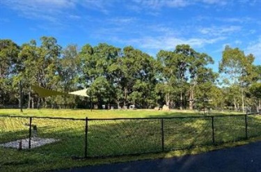 Enclosed dog park
