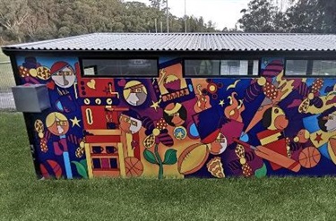 Puppycino Cafe Mural