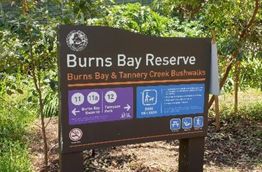Bushwalk information sign