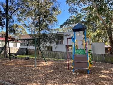 swings and play unit