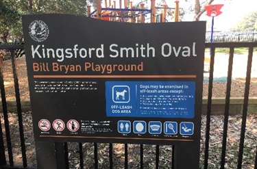 playground information sign