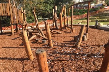 Mindarie Park timber playground for older kids