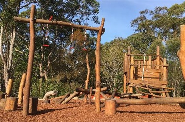 Mindarie Park timber playground, timber structures