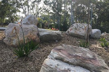 Mindarie Park garden bed rock décor