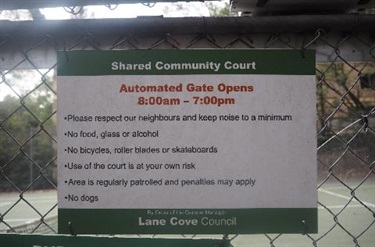 Gate open sign