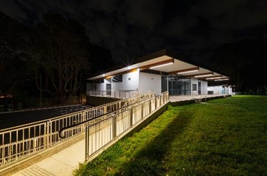 Pavilion at night