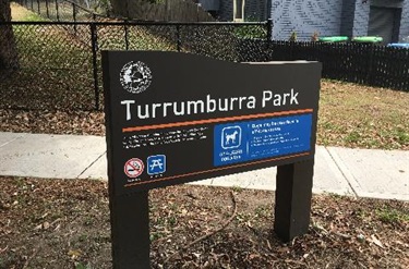 Turrumburra Park informational sign