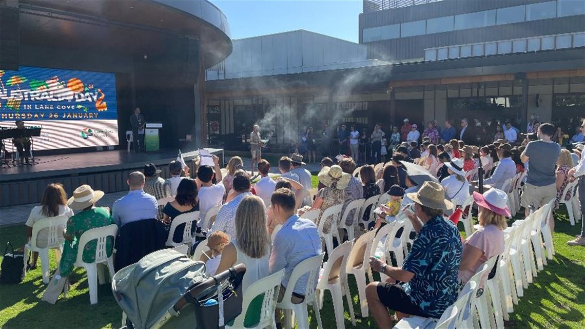 The citizenship ceremony at The Canopy on Australia Day