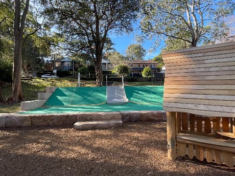 The play area at Henningham Playground