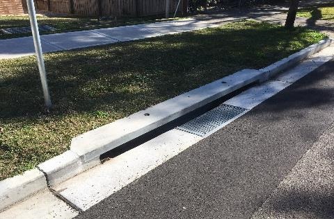 Council Stormwater Kerb Inlet with Grate