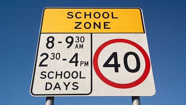 School zone signage