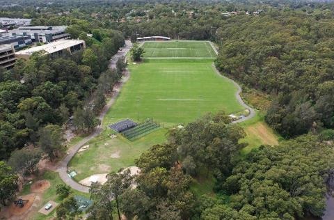 Aerial view of Blackman Park