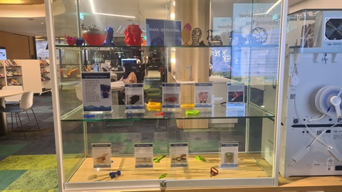 display of assistive tools at library